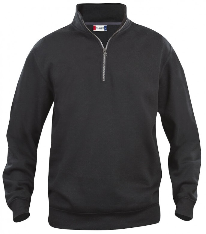 Clique Basic Half Zip 021033 (2 Stuks) Zwart