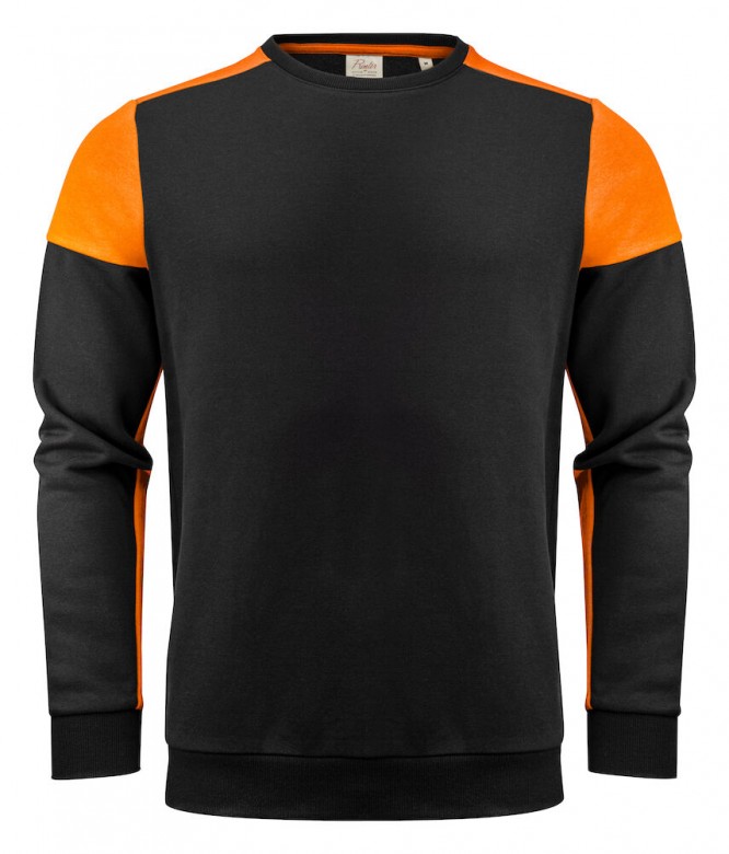 Printer Prime Crewneck Zwart/Oranje