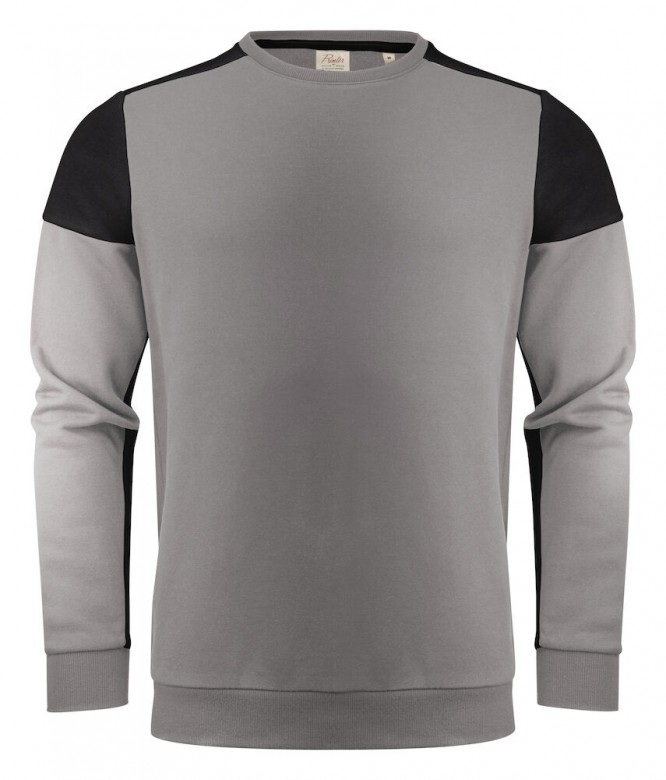 Printer Prime Crewneck Staalgrijs/Zwart