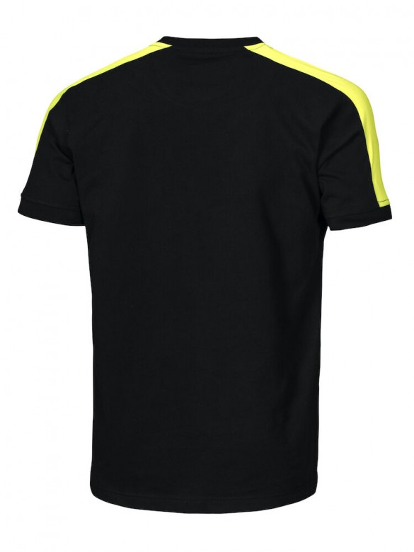 Projob 2019 T-Shirt met Fluo Inzetstukken Zwart/Geel