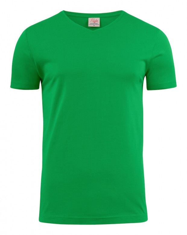 Printer Essentials Heavy V-Neck T-Shirt Short Sleeves (3 stuks) Groen