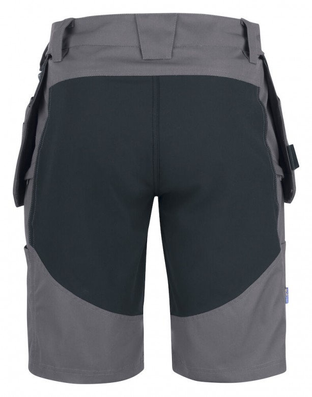 Projob 3521 Stretchshort met Afneembare Spijkerzakken Grijs