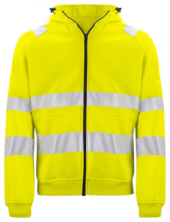 Projob 6132 Signalisatie Hoodie ISO20471 Klasse 3 Fluo Geel/Zwart