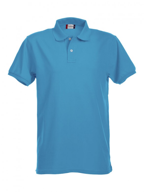 Clique Stretch Premium Polo 028240 (3 Stuks) Turquoise