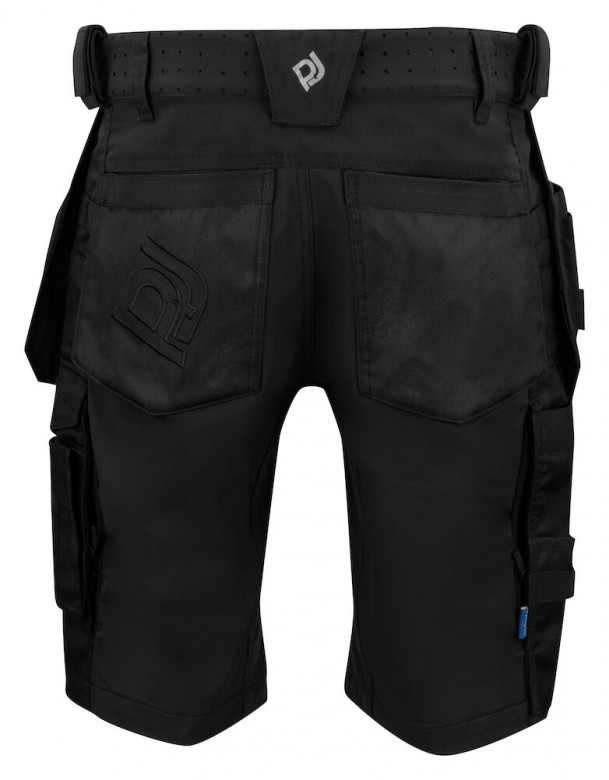 Projob 5558 Stretchshort met Spijkerzakken Zwart