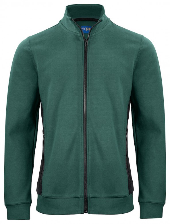 Projob 2129 Sweater met Ritssluiting  Groen