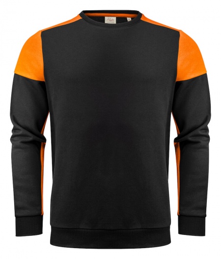 Printer Prime Crewneck Zwart/Oranje