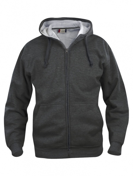 Clique Basic Hoody Full Zip 021034 (2 Stuks) Antraciet Melange