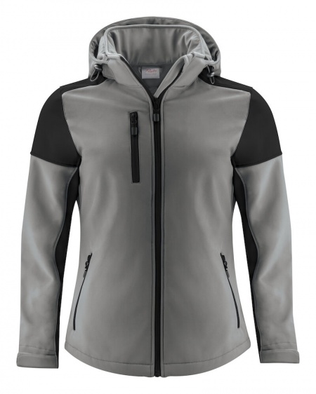 Printer Prime Softshell Lady Staalgrijs/Zwart