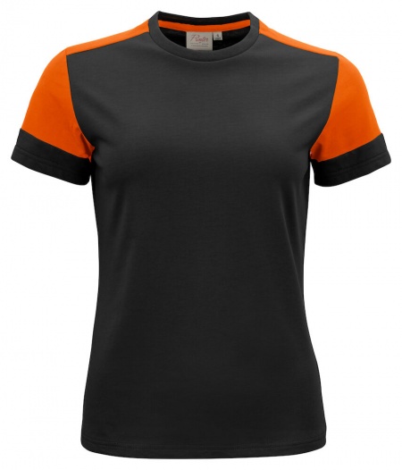 Printer Prime T Lady T-Shirt Zwart/Oranje