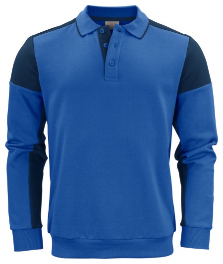 Printer Prime Polosweater Kobalt/Marine