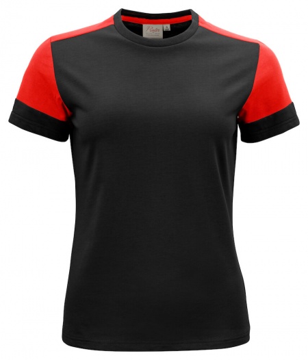 Printer Prime T Lady T-Shirt Zwart/Rood